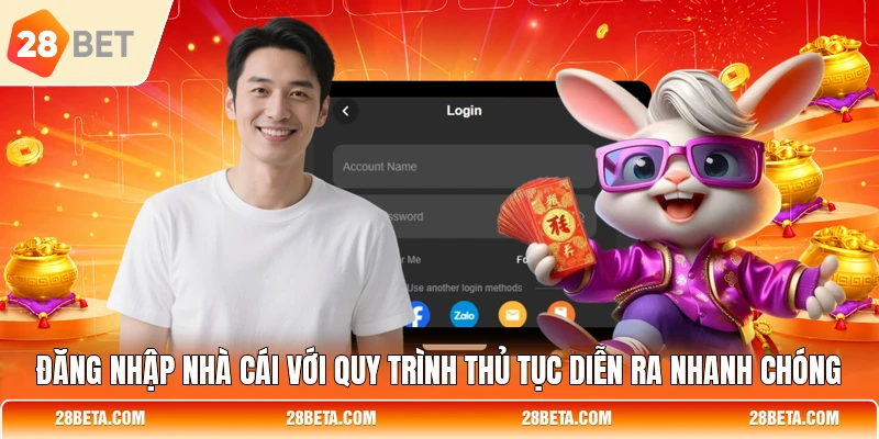 Đăng nhập nhà cái với quy trình thủ tục diễn ra nhanh chóng